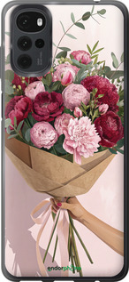Силіконовий чехол Півонії 1 для Motorola G22 - 6705u-2681 изображение 