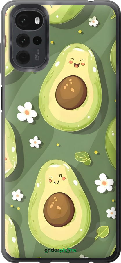 Силіконовий чехол Авокадо для Motorola G22 - 6380u-2681 изображение 