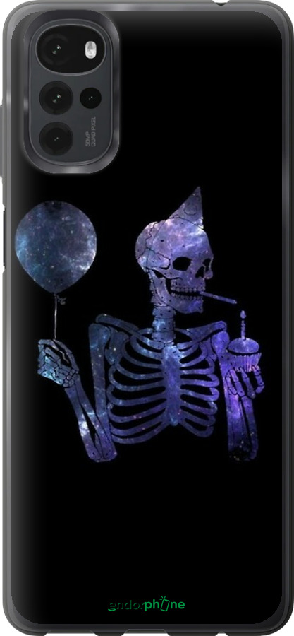 Силиконовый чехол Скелетное искусство для Motorola G22 - 6536u-2681 изображение 