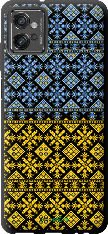 TPU чехол Жовто-блакитна вишиванка для Motorola G32 - 1169b-2845 изображение 