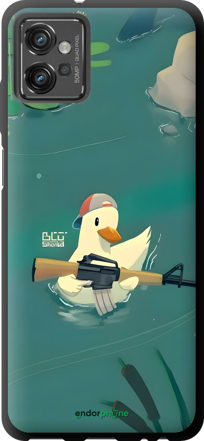 TPU чехол Каченя з автоматом для Motorola G32 - 6356b-2845 изображение 
