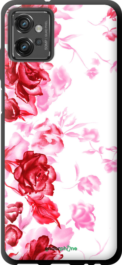 TPU чехол Нарисованные розы для Motorola G32 - 724b-2845 изображение 