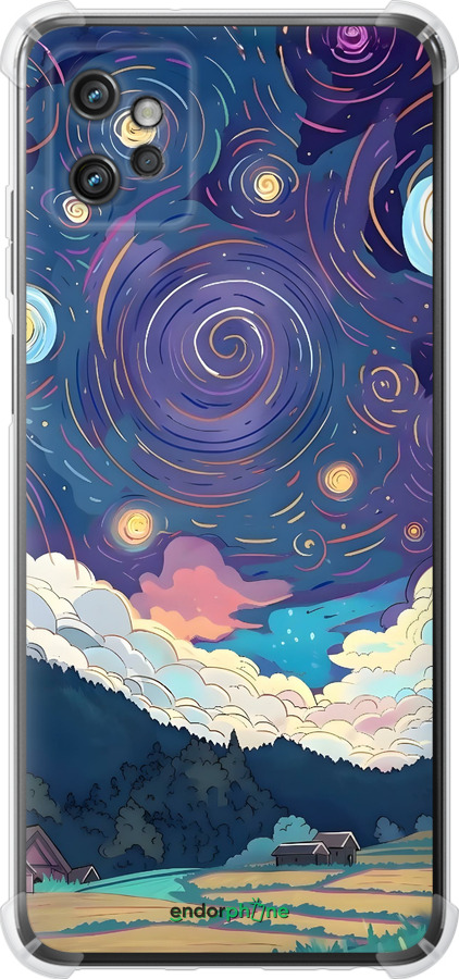 Силіконовий протиударний с посиленими кутами чехол Креативний арт для Motorola G32 - 6322sp-2845 изображение 