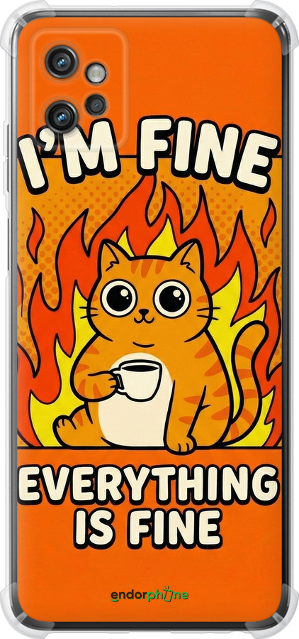 Силіконовий протиударний с посиленими кутами чехол Funny Cat для Motorola G32 - 6786sp-2845 изображение 