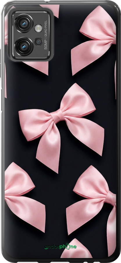 Силиконовый чехол Coquette Ribbons Dark Coquette для Motorola G32 - 6767u-2845 изображение 