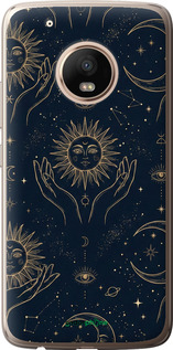 2D пластиковый чехол 'Celestial Harmony: Sun & Moon Gold Mystic Pattern' для Motorola Moto G5 PLUS изображение 6