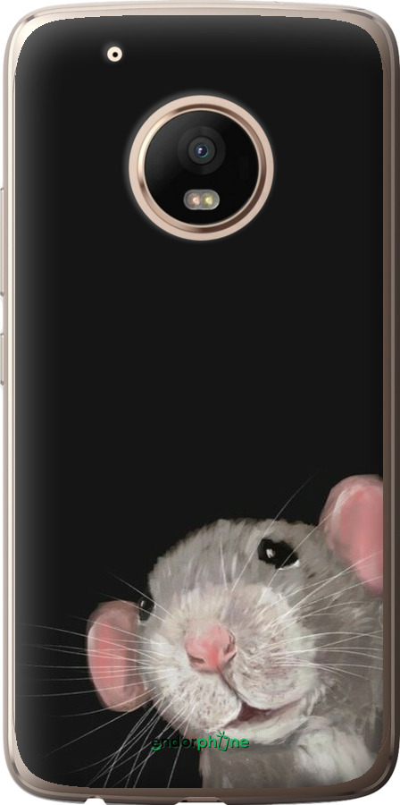 2D пластиковый чехол The Peeking Rat для Motorola Moto G5 PLUS - 6442t-1038 изображение 