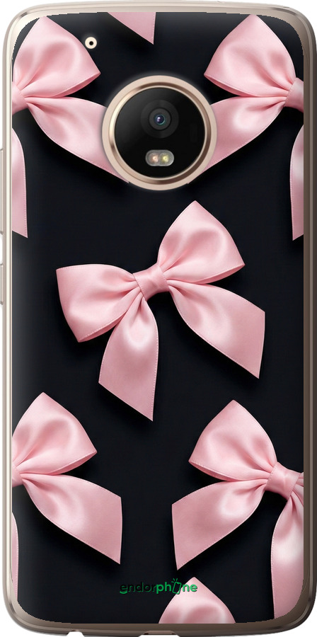 2D пластиковый чехол Coquette Ribbons Dark Coquette для Motorola Moto G5 PLUS - 6767t-1038 изображение 