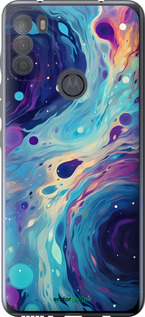 Силиконовый чехол Арт акварель для Motorola G50 - 6329u-2354 изображение 