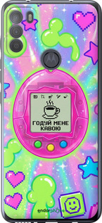 Силиконовый чехол 'Y2K Aesthetic Retro Pet: Годуй мене кавою' для Motorola G50 изображение 3