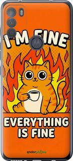 Силиконовый чехол 'Funny Cat' для Motorola G50 изображение 5