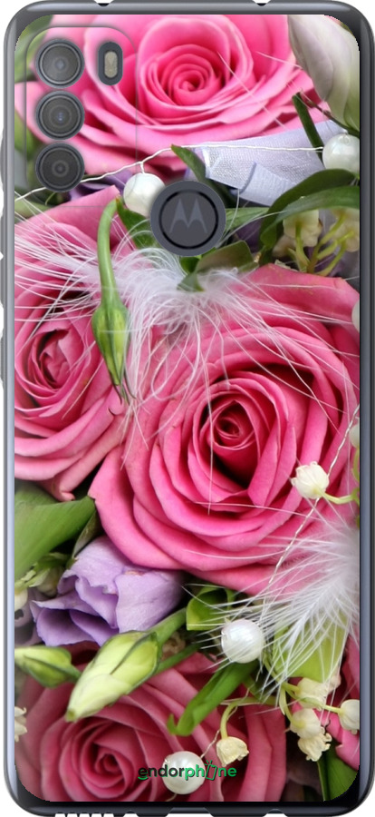 

Силіконовий чохол "Ніжність" для Motorola G50, Рожевий