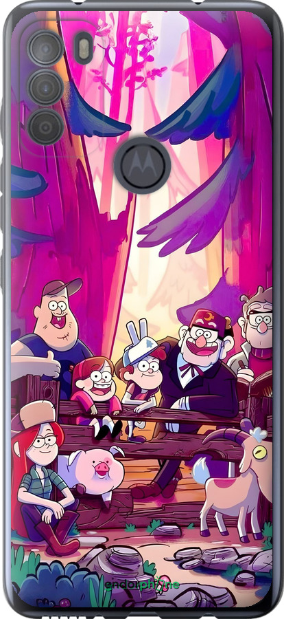Силіконовий чехол Гравити Фолз для Motorola G50 - 6365u-2354 изображение 