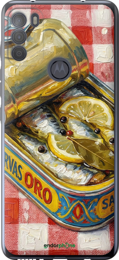 Силіконовий чехол Vintage Sardine Tin Phone для Motorola G50 - 6772u-2354 изображение 