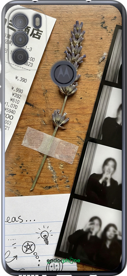 Силіконовий чехол Aesthetic Scrapbook Collage для Motorola G50 - 6773u-2354 изображение 