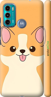 3D пластиковый матовый чехол Милый пес для Motorola G60 - 6296m-2467 изображение 
