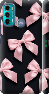3D пластиковый матовый чехол Coquette Ribbons Dark Coquette для Motorola G60 - 6767m-2467 изображение 