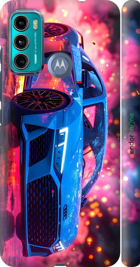 3D пластиковый матовый чехол Ауди для Motorola G60 - 6286m-2467 изображение 