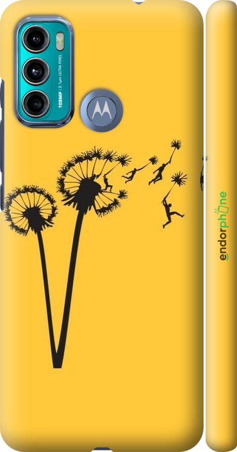 3D пластиковий матовий чехол Мінімалізм кульбаби для Motorola G60 - 6449m-2467 изображение 