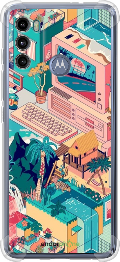 Силикон с усиленными углами чехол № 5393 для Motorola G60 - 5393sp-2467 изображение 