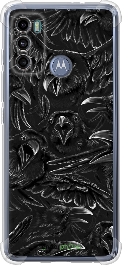 Силикон с усиленными углами чехол Воронья ярость для Motorola G60 - 6474sp-2467 изображение 