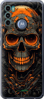 Силіконовий чехол Череп для Motorola G60 - 5952u-2467 изображение 