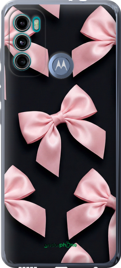 Силиконовый чехол Coquette Ribbons Dark Coquette для Motorola G60 - 6767u-2467 изображение 