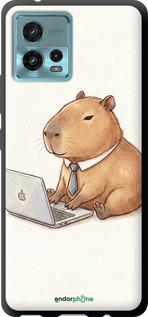 TPU чехол Funny Capybara CEO Working для Motorola G72 - 6777b-2859 изображение 