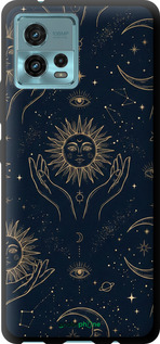 TPU чехол Celestial Harmony: Sun & Moon Gold Mystic Pattern для Motorola G72 - 6778b-2859 изображение 