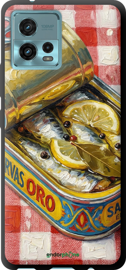 TPU чехол Vintage Sardine Tin Phone для Motorola G72 - 6772b-2859 изображение 