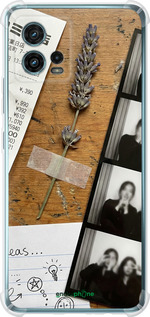 Силикон с усиленными углами чехол 'Aesthetic Scrapbook Collage' для Motorola G72 изображение 12