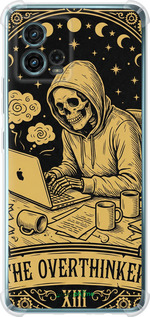 Силикон с усиленными углами чехол 'The Overthinker' для Motorola G72 изображение 3