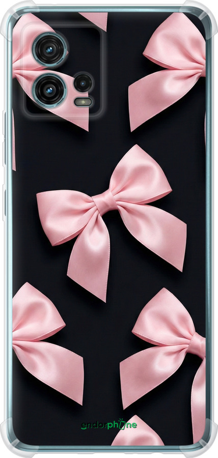 Силикон с усиленными углами чехол Coquette Ribbons Dark Coquette для Motorola G72 - 6767sp-2859 изображение 