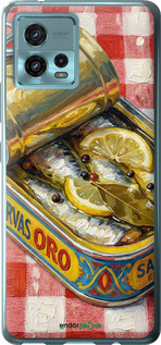 Силиконовый чехол Vintage Sardine Tin Phone для Motorola G72 - 6772u-2859 изображение 