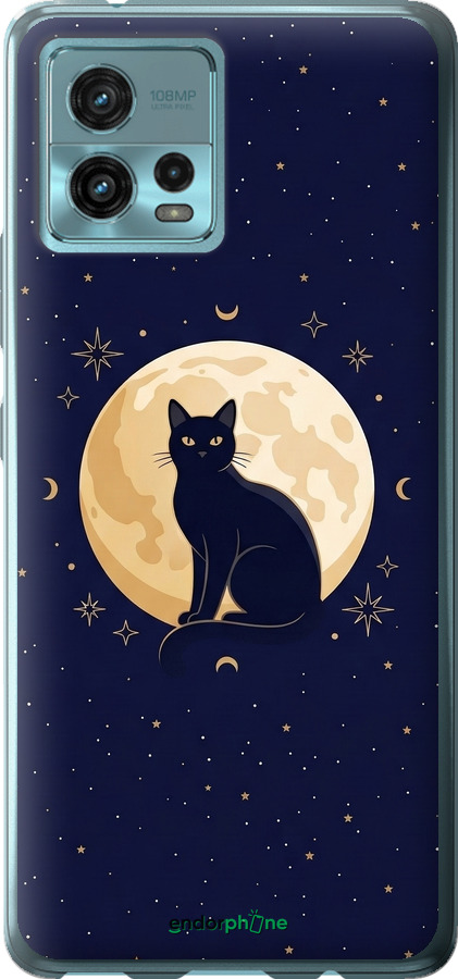 Силиконовый чехол Cute Cat Celestial/Witchy для Motorola G72 - 6787u-2859 изображение 
