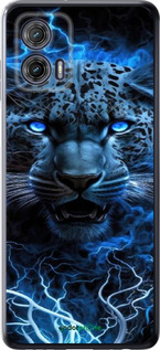 Силиконовый чехол Ледяной леопард для Motorola G73 - 6460u-3196 изображение 