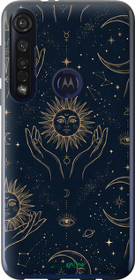 Силіконовий чохол 'Celestial Harmony: Sun & Moon Gold Mystic Pattern' для Motorola G8 Plus зображення 3