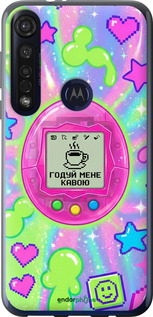 Силиконовый чехол 'Y2K Aesthetic Retro Pet: Годуй мене кавою' для Motorola G8 Plus изображение 6
