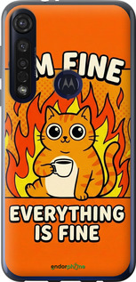 Силиконовый чехол 'Funny Cat' для Motorola G8 Plus изображение 3
