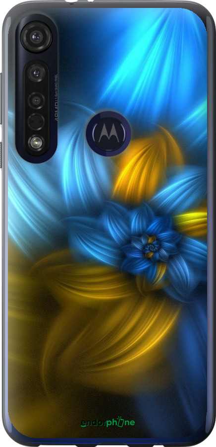 

Силіконовий чохол "Візерунок 46" для Motorola G8 Plus, Синій