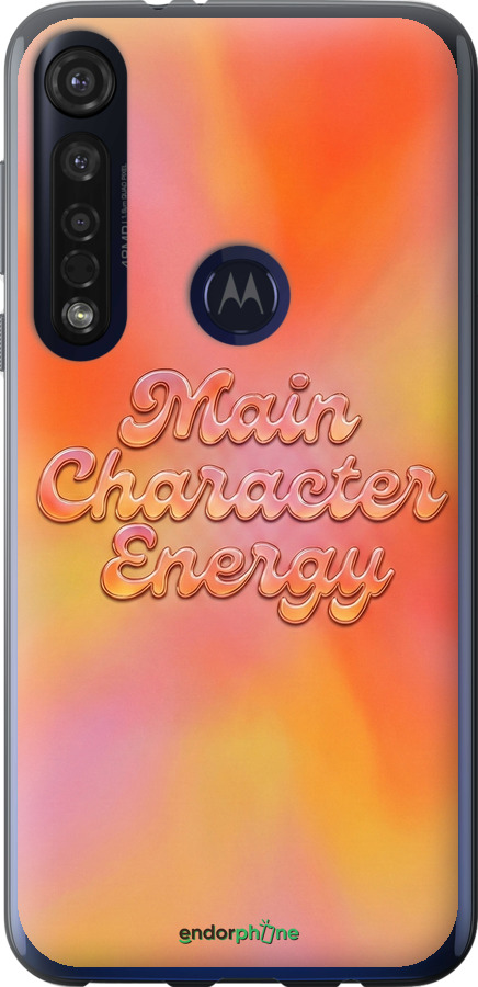 Силиконовый чехол Aura Gradient Main Character Energy Aesthetic Y2K для Motorola G8 Plus - 6783u-1837 изображение 