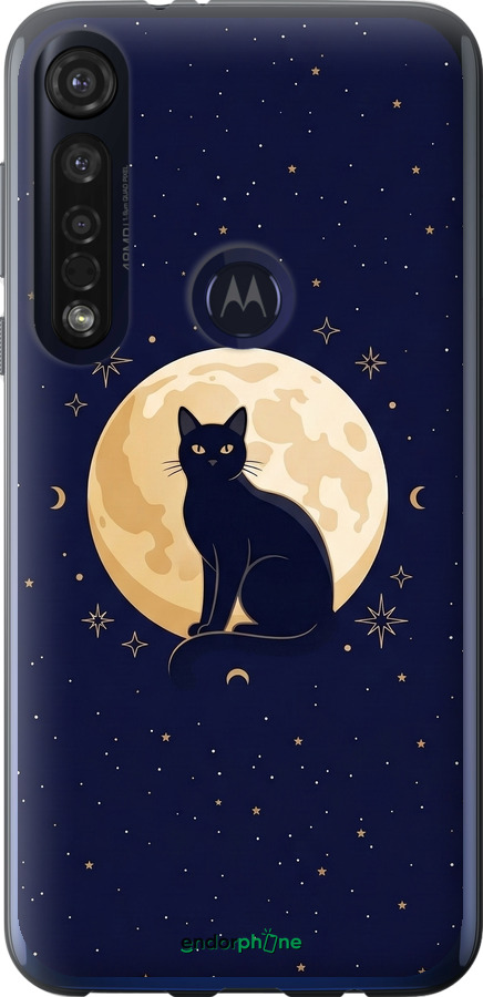 Силіконовий чехол Cute Cat Celestial/Witchy для Motorola G8 Plus - 6787u-1837 изображение 