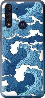 Силіконовий чехол Абстрактний малюнок морських хвиль для Motorola G8 Power Lite - 6538u-2032 изображение 