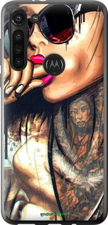 Силиконовый чехол Девушка в тату для Motorola G8 Power - 4001u-1940 изображение 