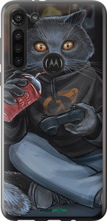 Силиконовый чехол gamer cat для Motorola G8 Power - 4140u-1940 изображение 