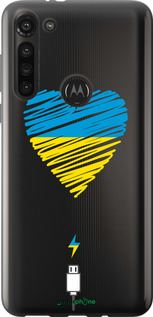Силіконовий чехол Підзарядка серця 2 для Motorola G8 Power - 5295u-1940 изображение 