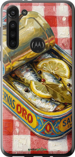 Силиконовый чехол Vintage Sardine Tin Phone для Motorola G8 Power - 6772u-1940 изображение 