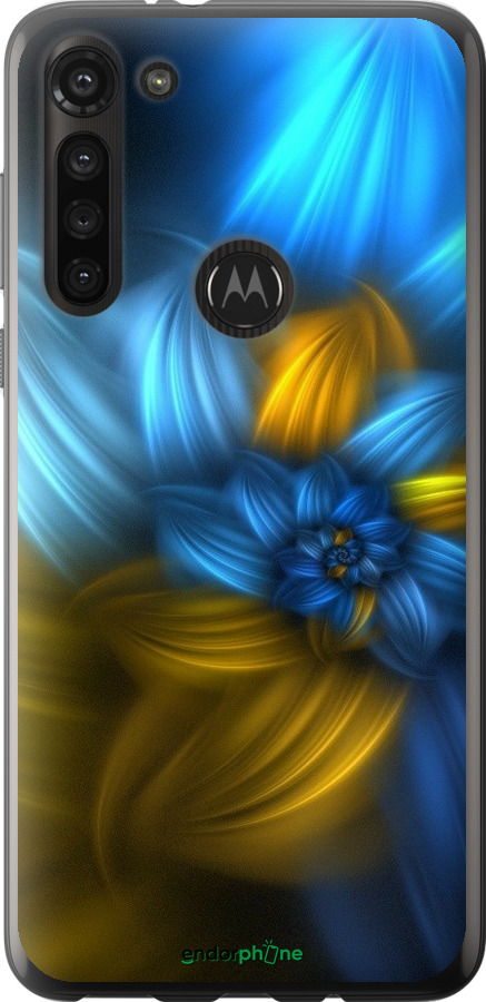 

Силіконовий чохол "Візерунок 46" для Motorola G8 Power, Синій