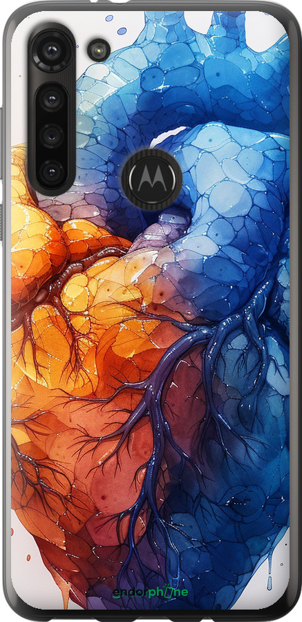 Силиконовый чехол Арт-сердце для Motorola G8 Power - 6034u-1940 изображение 