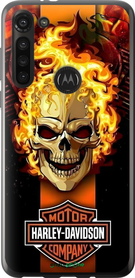 Силіконовий чехол Харлей девидсон для Motorola G8 Power - 6370u-1940 изображение 